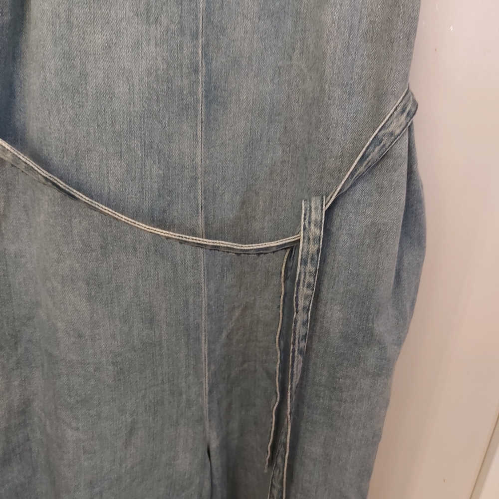 Frank and Oak Wide Legged Denim Jumpsuit - Picture 4 of 9